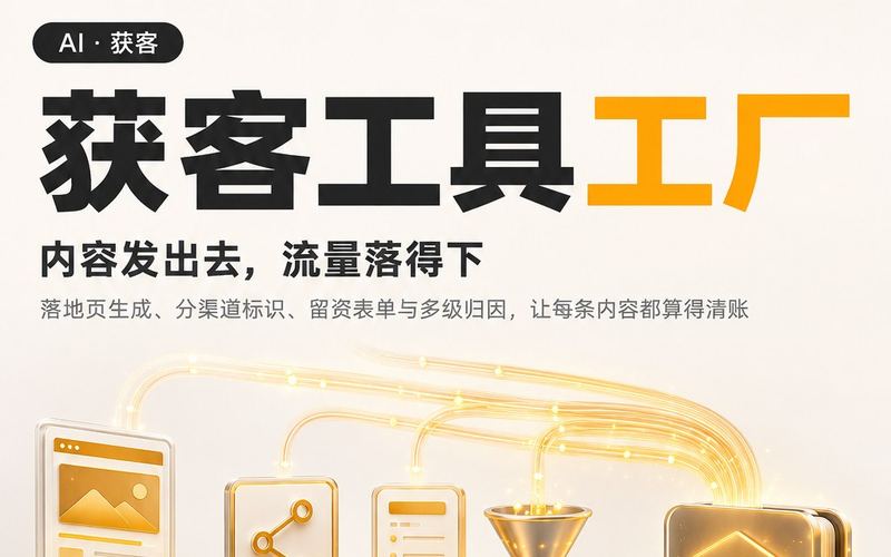 获客工具工厂 产品海报