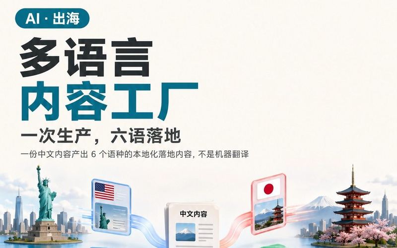 多语言内容工厂 产品海报
