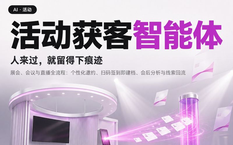 活动获客智能体 产品海报