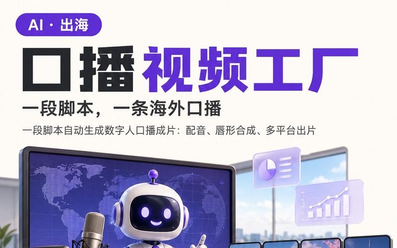 口播视频工厂 产品海报