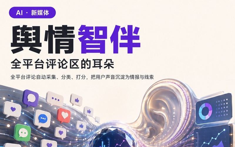 舆情智伴 产品海报